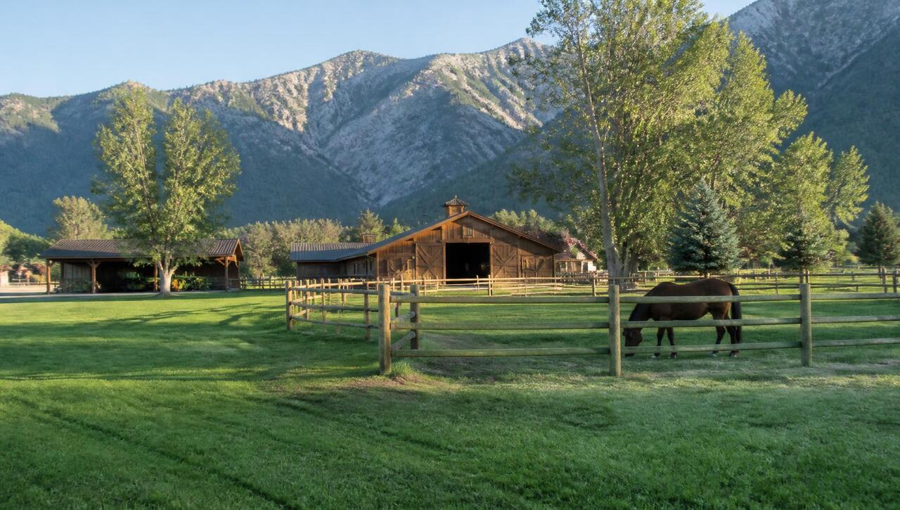 Horse property with barn and pasture below the Pine Valley Mountains in New Harmony, Utah (ZIP 84757) — business insurance, BOP, general liability, commercial property and workers' comp for New Harmony, Utah employers