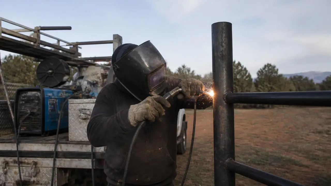 Mobile welder working on a trailer frame in Central, Utah — business insurance, BOP, general liability and workers' comp for Central, Utah 84722 employers