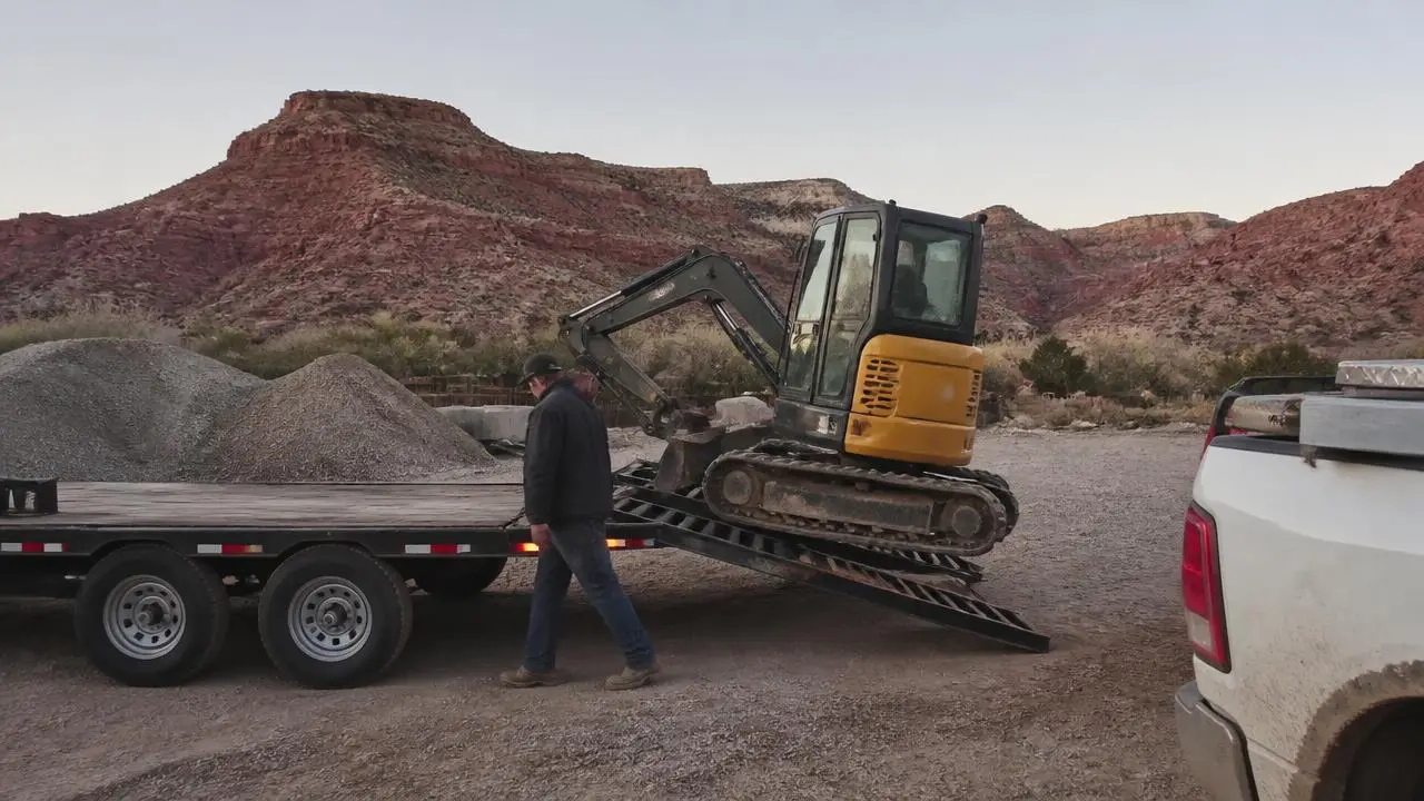 Excavation contractor's equipment yard in La Verkin, Utah — business insurance, BOP, general liability and workers' comp for La Verkin, Utah 84745 employers