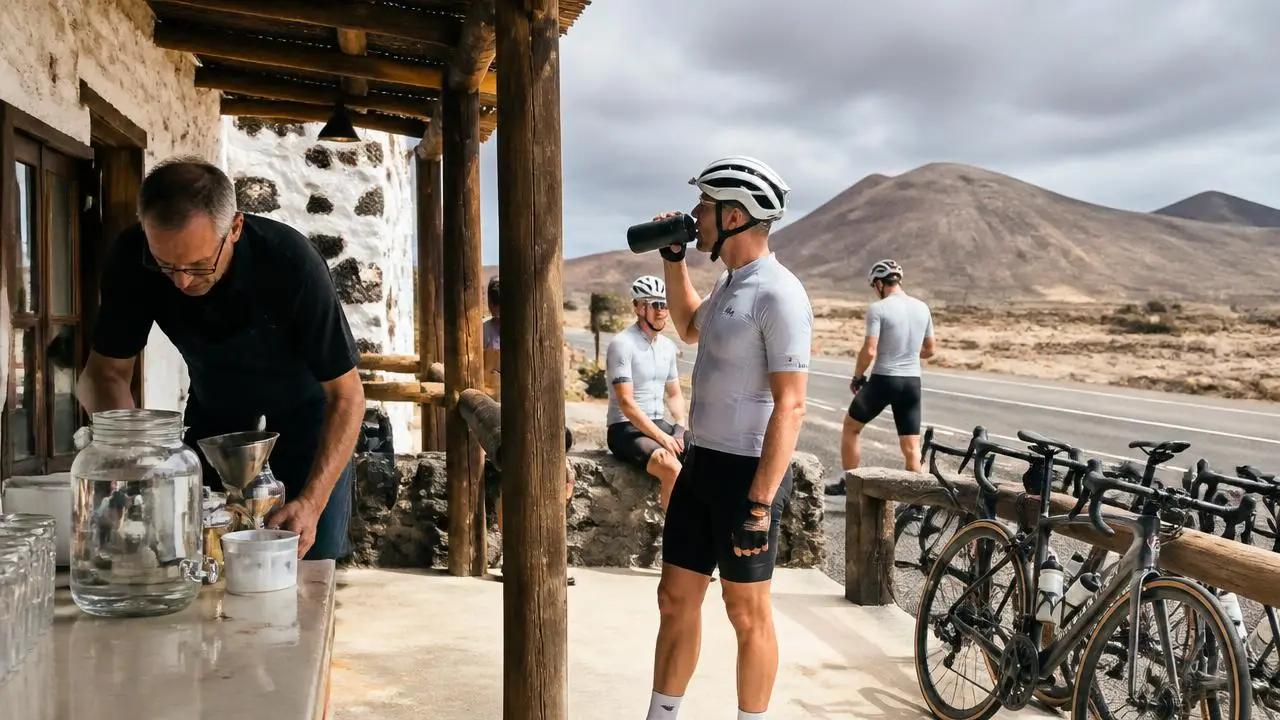 Cyclists stopped at a roadside cafe in Veyo, Utah — business insurance, BOP, general liability and workers' comp for Veyo, Utah 84782 employers