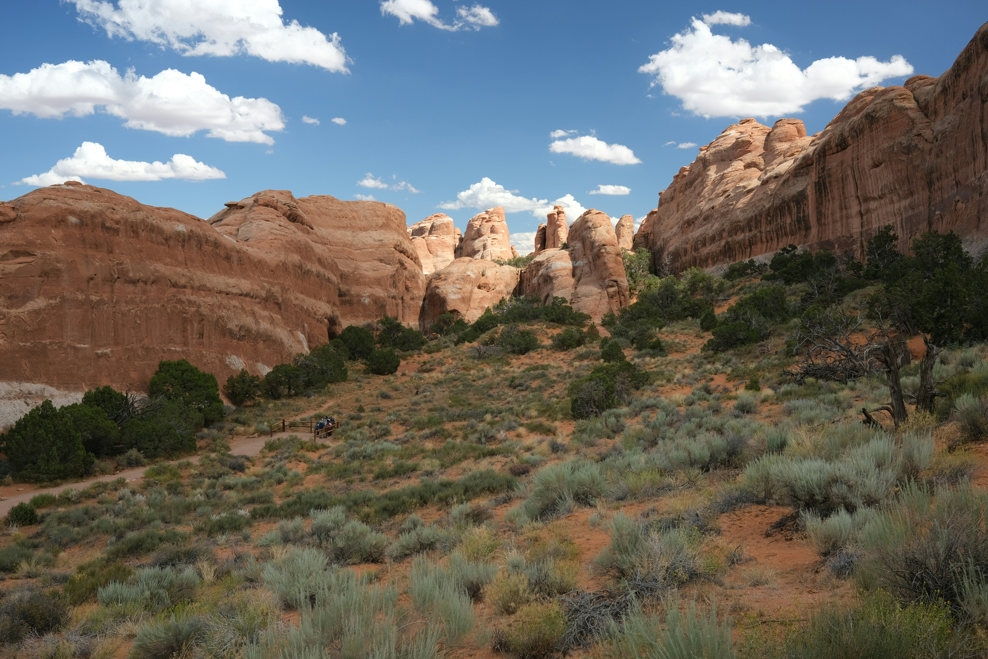 Desert vista with red cliffs near Hurricane, Utah