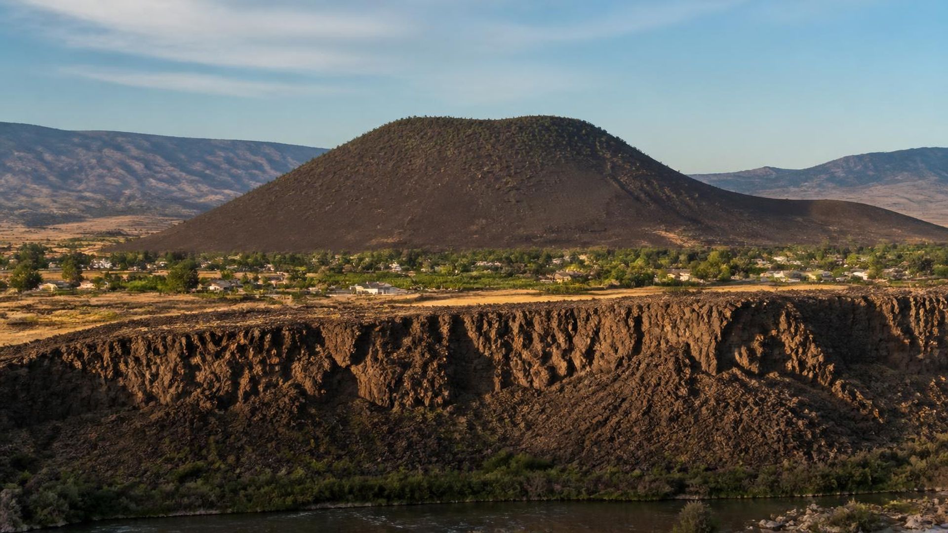The Veyo volcano cinder cone rising above the Santa Clara River gorge in Veyo, Utah (ZIP 84782) — ACA / Obamacare Marketplace health insurance, subsidies and off-Marketplace plans for Veyo, Utah households