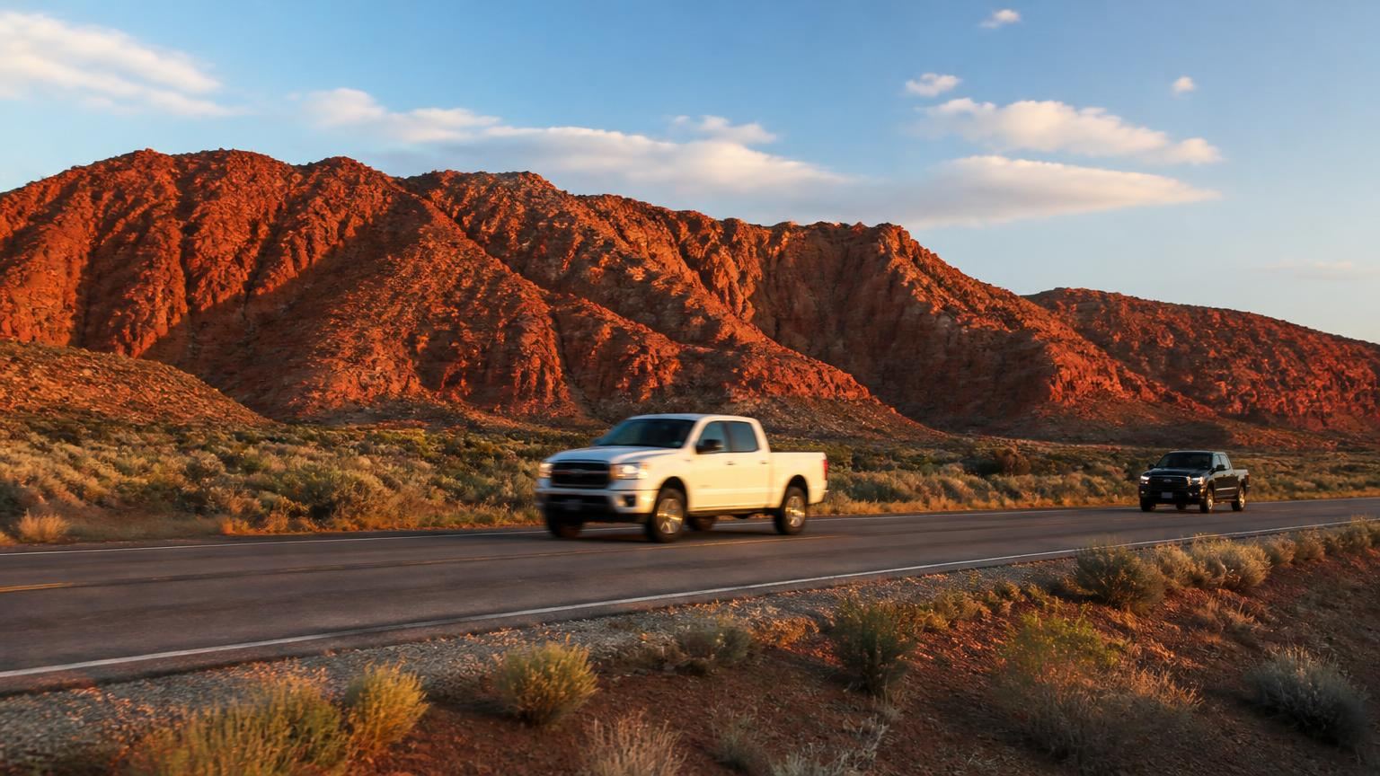 Car insurance in Leeds, Utah (84746) — Silver Reef sandstone ruins above the I-15 corridor and red mesas of the Leeds valley